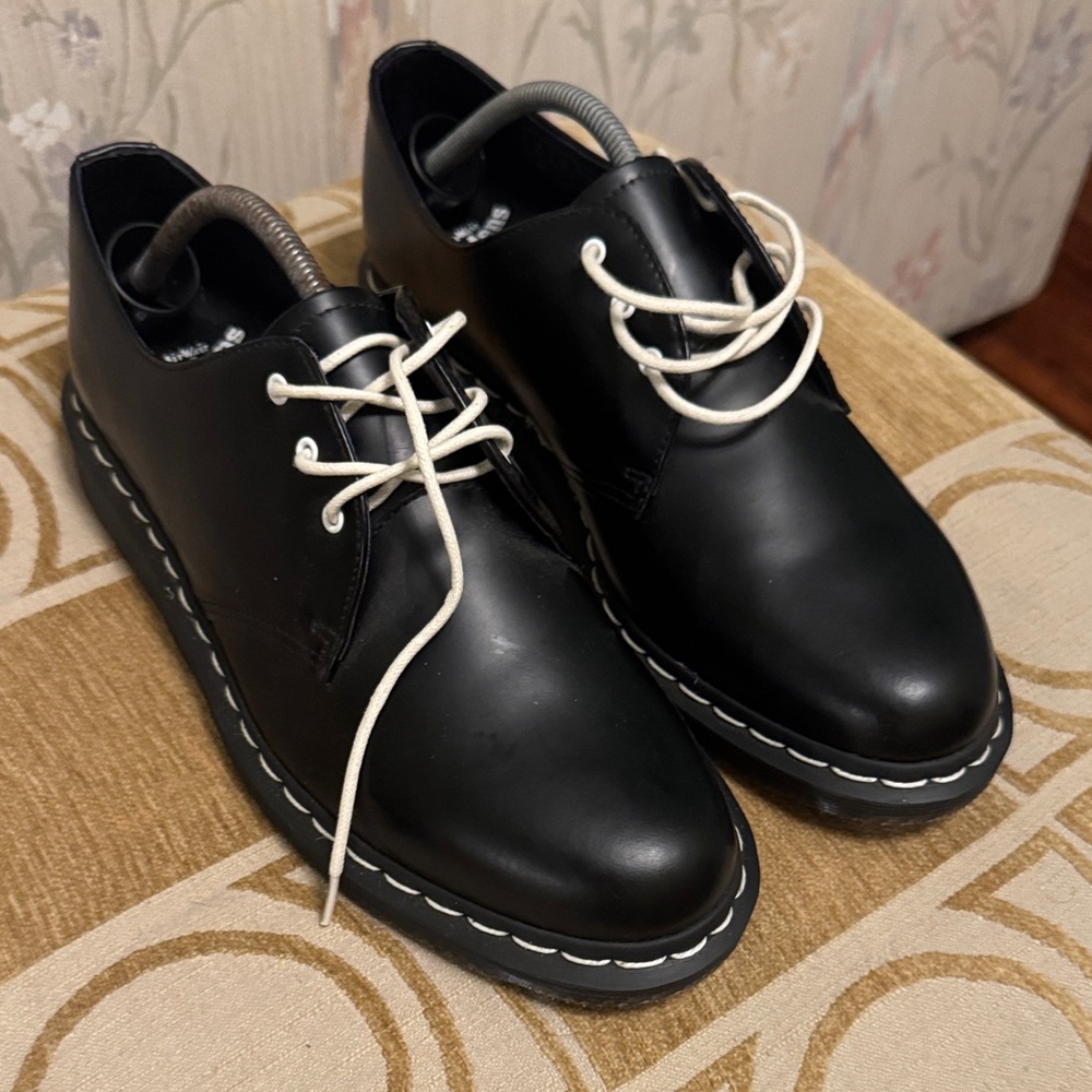 RARE Dr. Martens 1461 Quad Mono Black Smooth 'Black' - SKU 25567001